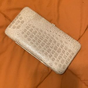 Tan Snake Print Wallet Women Cute Going Out
